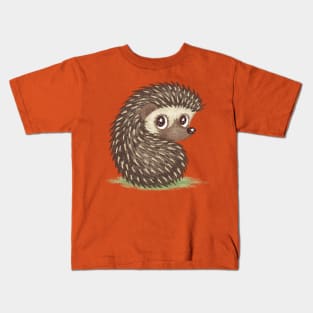 Hedgehog which looks at back Kids T-Shirt